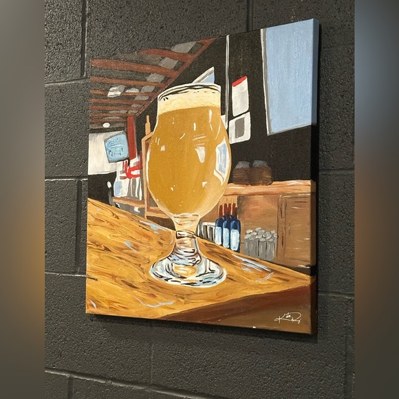 Acrylic painting #beer #craftbeer 19”x20”